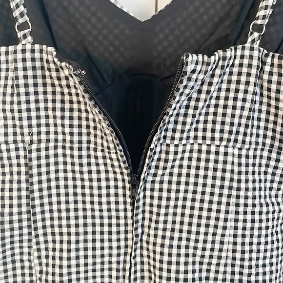 Kohls SO Juniors Double Slit Gingham Mini Dress Size 1 - Picture 5 of 6